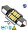 GLOBOSTAR® C5W 81328 Σωληνωτή Λάμπα C5W 31mm CANbus LED 3W 300lm 120° DC 12-24V IP20 Ψυχρό Λευκό 6000K - 10 x Epistar SMD4014 - Μ3.1 x Π1.2 x Υ1.2cm - 1 Χρόνο Εγγύηση